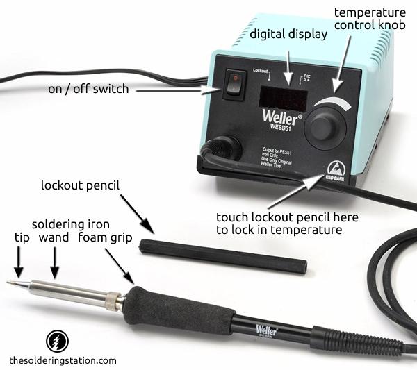 Weller WESD51 Soldering Station Anatomy